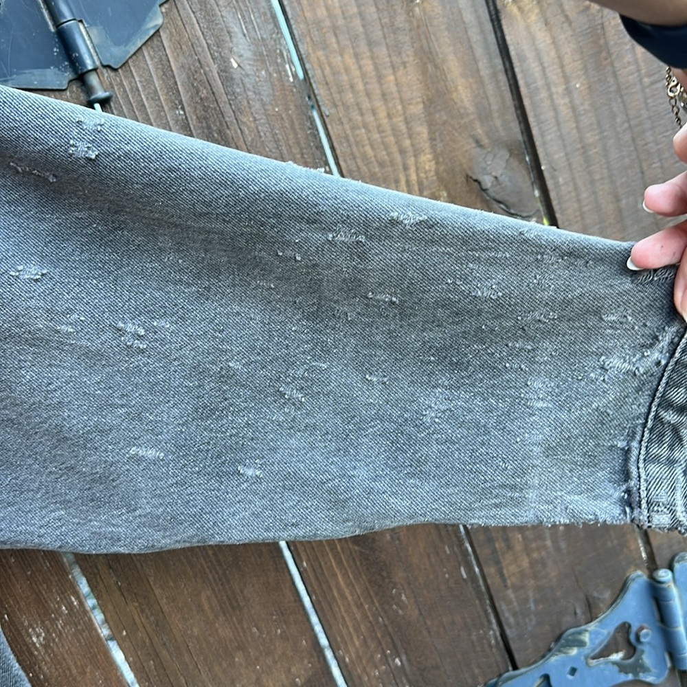 Levi's Vintage Thrashed Gray Denim Jacket - Picture 8 of 12